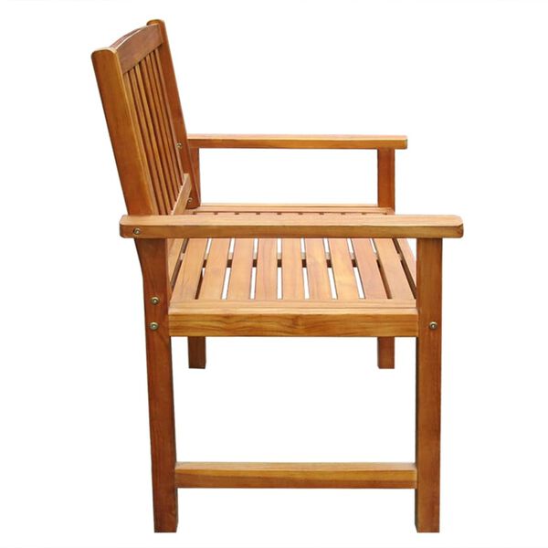 vidaXL Outdoor Chair Set of 2 Brown Solid Acacia wood Standard Durable