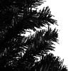 vidaXL Artificial Christmas Tree Black PVC, Steel, Plastic 5 ft