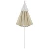 vidaXL Beach Parasol Sand Yellow Polyester 118.1 in Tiltable