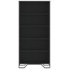 vidaXL Book Cabinet Black Engineered wood Tall Book Cabinet