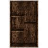 vidaXL Book Cabinet Smoked oak Engineered wood Medium Book Cabinet