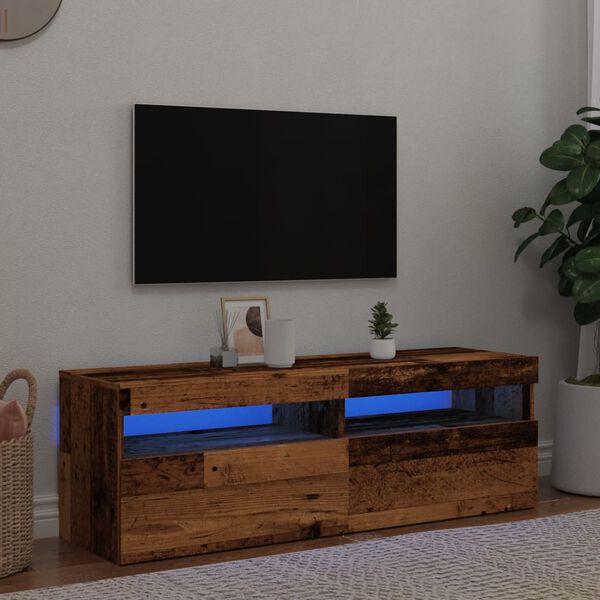 vidaXL TV Cabinet Old wood Engineered wood 47.2 in wide TV Cabinet