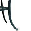 vidaXL Garden Table Green Cast Aluminum Small Decorative Inlays