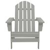 vidaXL Garden Chair Grey Hardwood Medium Durable Garden Chair