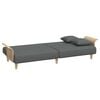 vidaXL Sofa Bed Dark Gray Fabric (100% polyester), plywood Standard