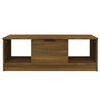 vidaXL Coffee Table Brown Oak Engineered Wood Medium Coffee Table