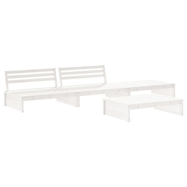 vidaXL Garden Lounge Set White