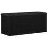 vidaXL Storage Bench with Storage Black oak 40.16 x 16.54 x 17.72 in