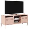 vidaXL TV Cabinet Pink Cold-rolled steel Adjustable Feet TV Cabinet