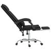 vidaXL Massage Office Chair Black Faux leather, Metal, Plywood, Foam