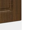 vidaXL Dishwasher Panel Brown Oak Engineered Wood 17.7x0.6x26.4 in