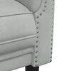vidaXL Sofa Light Grey Velvet (100% polyester), plywood, solid wood