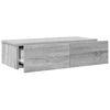 vidaXL Wall Shelf Grey Sonoma Engineered wood 23.6 x 10.4 x 5.9 in