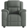 vidaXL Massage Recliner Chair Dark gray Polyester Single