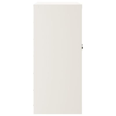 vidaXL File Cabinet White 31.1"x15.7"x35.4" Steel