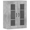 vidaXL Wall Mounted Cabinet Set of 2 Concrete gray