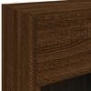 vidaXL TV Wall Cabinet Brown Oak Engineered Wood Medium TV Wall Cabinet