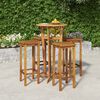 vidaXL Garden Bar Set Natural Wood Solid Acacia wood Large Durable