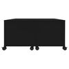 vidaXL Coffee Table Black Engineered wood Small Extendable