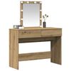 vidaXL Dressing Table artisan oak 100 x 40 x 130 cm Engineered wood