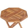 vidaXL Outdoor Table Fine sanded teak Solid Teak wood Small Foldable