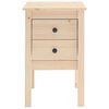 vidaXL Bedside Cabinet Set of 2 Natural wood Solid pine wood