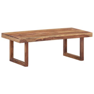 vidaXL Coffee Table 39.4"x19.7"x13.8" Solid Sheesham Wood