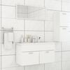 vidaXL Bathroom Furniture Set White Engineered wood, acrylic S