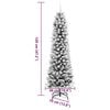 vidaXL Artificial Christmas Tree with 150 LEDs White 47.24 in