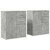 vidaXL Sideboard Concrete grey Engineered wood Medium Sideboard