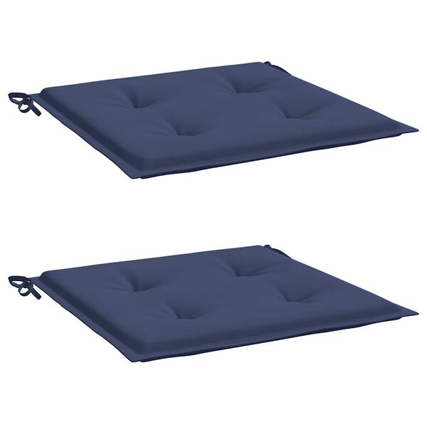 vidaXL Pallet Cushion Set of 2 Navy Blue Oxford Fabric (100% polyester)