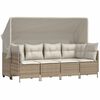 vidaXL Garden Sofa Set Beige