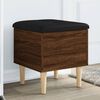 vidaXL Storage Bench Brown oak, Black