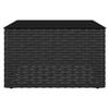 vidaXL Garden Lounge Set Black PE rattan Large Modular