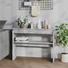 vidaXL Console Table Grey Sonoma Engineered Wood Narrow Console Table