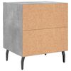 vidaXL Bedside Cabinet Set of 2 Concrete Grey