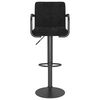 vidaXL Bar Stool Set of 2 Black