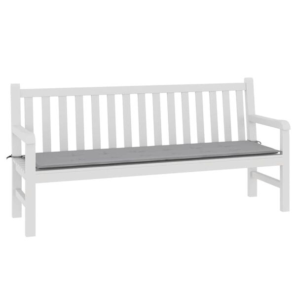 vidaXL Garden Bench Cushion Grey Oxford fabric (100% polyester)