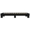 vidaXL Bed Frame Black Engineered wood, metal, plywood Twin Durable