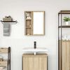 vidaXL Bathroom Wall Cabinet Sonoma oak Engineered wood Medium