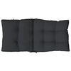 vidaXL Lowback Chair Cushion Set of 6 Black Oxford fabric (100% polyester)