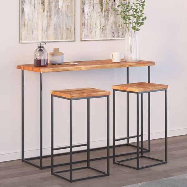 vidaXL Table Top Natural Solid acacia wood 47.2 x 15.7 in Durable