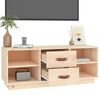 vidaXL TV Cabinet Natural wood Solid pine wood (untreated) Medium