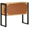 vidaXL Console Table Rough Mango Brown Solid rough mango wood, Iron Medium