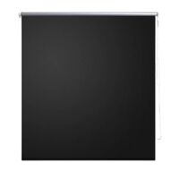 vidaXL Roller Blind Blackout 15.7"x39.4" Black