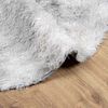vidaXL Shaggy Rug Silver Grey 100% Polyester 47.2 x 47.2 in Non-Slip