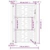 vidaXL Garden Gate 39.4x59.1" Corten Steel Square Design