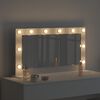 vidaXL Vanity Mirror White 80 x 45 x 18 cm Engineered wood and glass