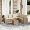 vidaXL Garden Sofa Set Beige