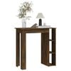 vidaXL Bar Table Smoked Oak Engineered Wood Small Bar Table